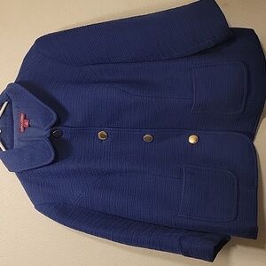 Jessica London Women's Blue Blazer with Gold Buttons